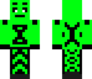 green frog man