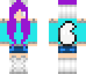 violet hair wolf girl