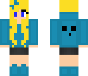 blue slime girl