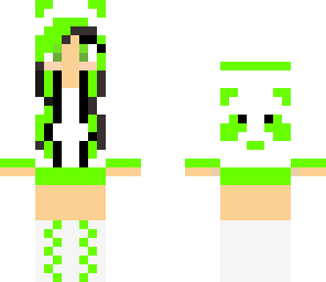 lime green emo girl