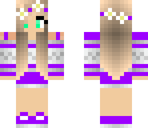 purple flower girl
