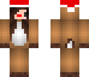 cute reindeer with a santa hat