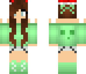 christmas slime girl ski beinie