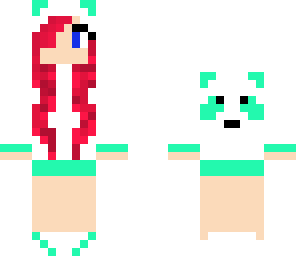 15 likes read head mint  panda girl