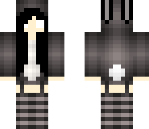 black n white bunny