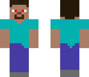 evil pixel steve