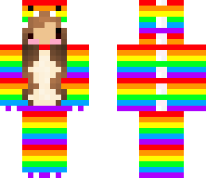 rainbow dino girl