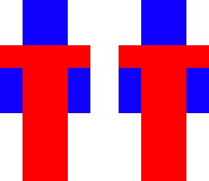 red and blue morph suit