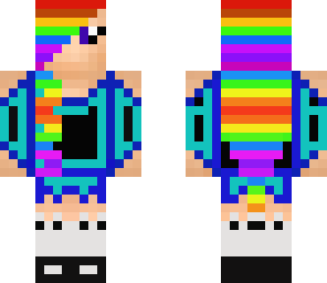 rainbow gamer girl