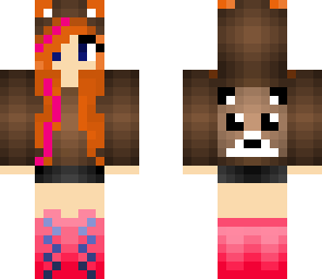 edit of pink grizzly bear