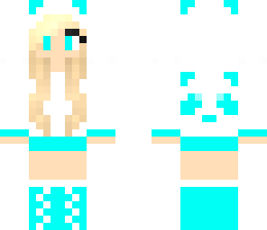 blue panda girl