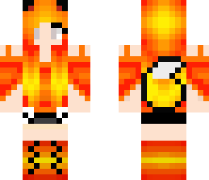 demon fire fox girl