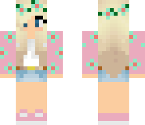 blonde flower girl