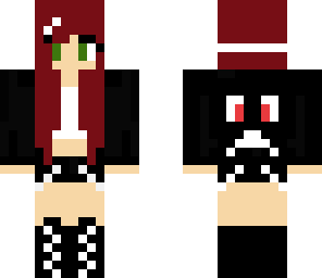 gamer girl with creeper jacket