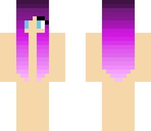 purple hair girl skin base