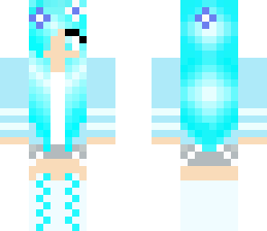 blue flower girl