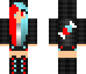 red and blue candy girl