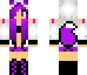 purple hair and emo girl