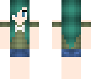 teal hair girl
