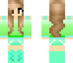 cute green girl