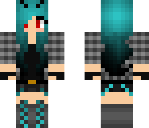 blue demon girl edit