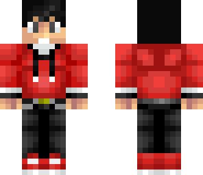 red hoodie boy