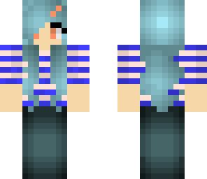 girl with blue hair