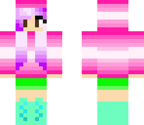 pink jacket girl