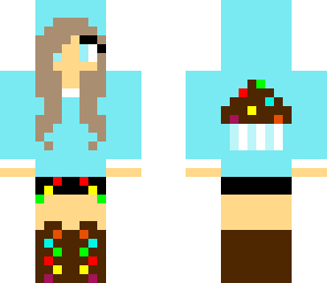 blue cupcake girl