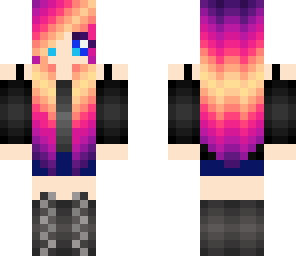 sunset hair girl