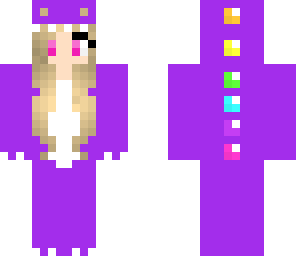 purple dinosaur girl