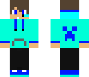 blue person