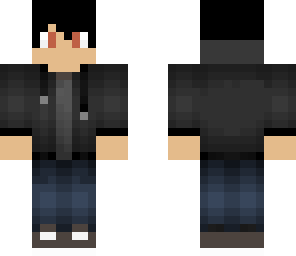boy with black hoodie
