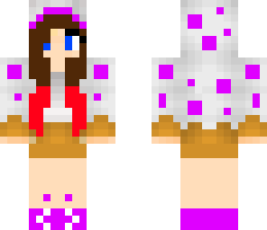 purple cake hoodie girl