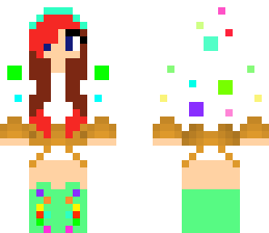 rainbow cake hoodie girl