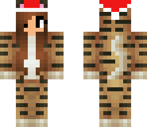 tijger met kerstmuts