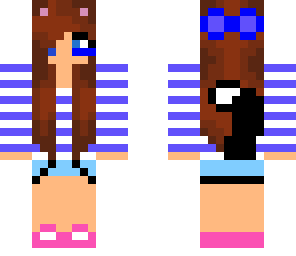 unfinishied cute girl skin
