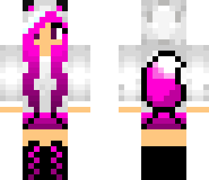 pink wolf girl