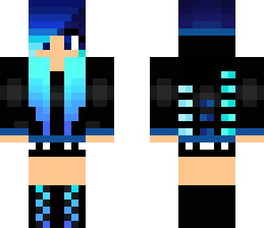 blue gamer girl