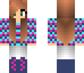 girl with multi-colored shirt