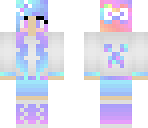 rainbow colors girl