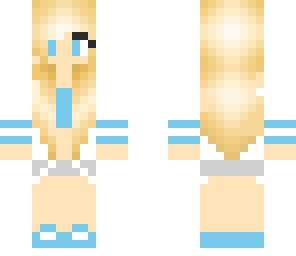 small top blue girl