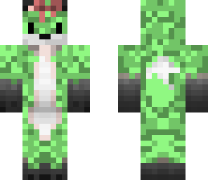 green fox with bow