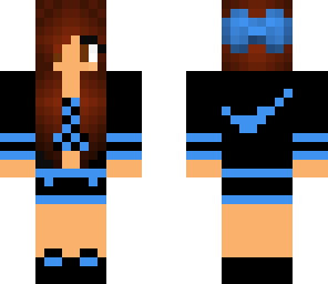 blue nike girl