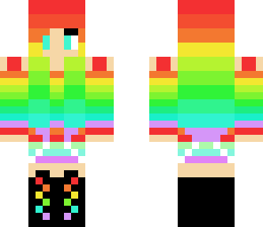 rainbow dj girl