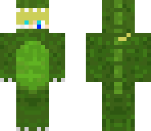 blonde boy in dino suit