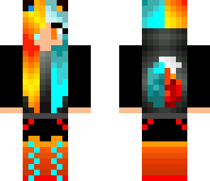 fire and ice wolf girl