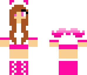cute pinkmustache girl