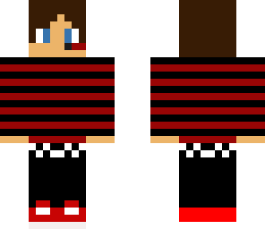 striped shirt headset boy