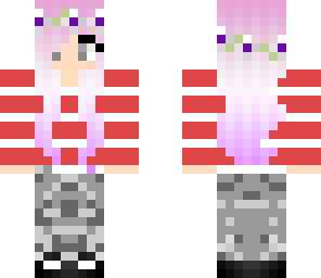 sweater fuzzy leggings and purple hair 